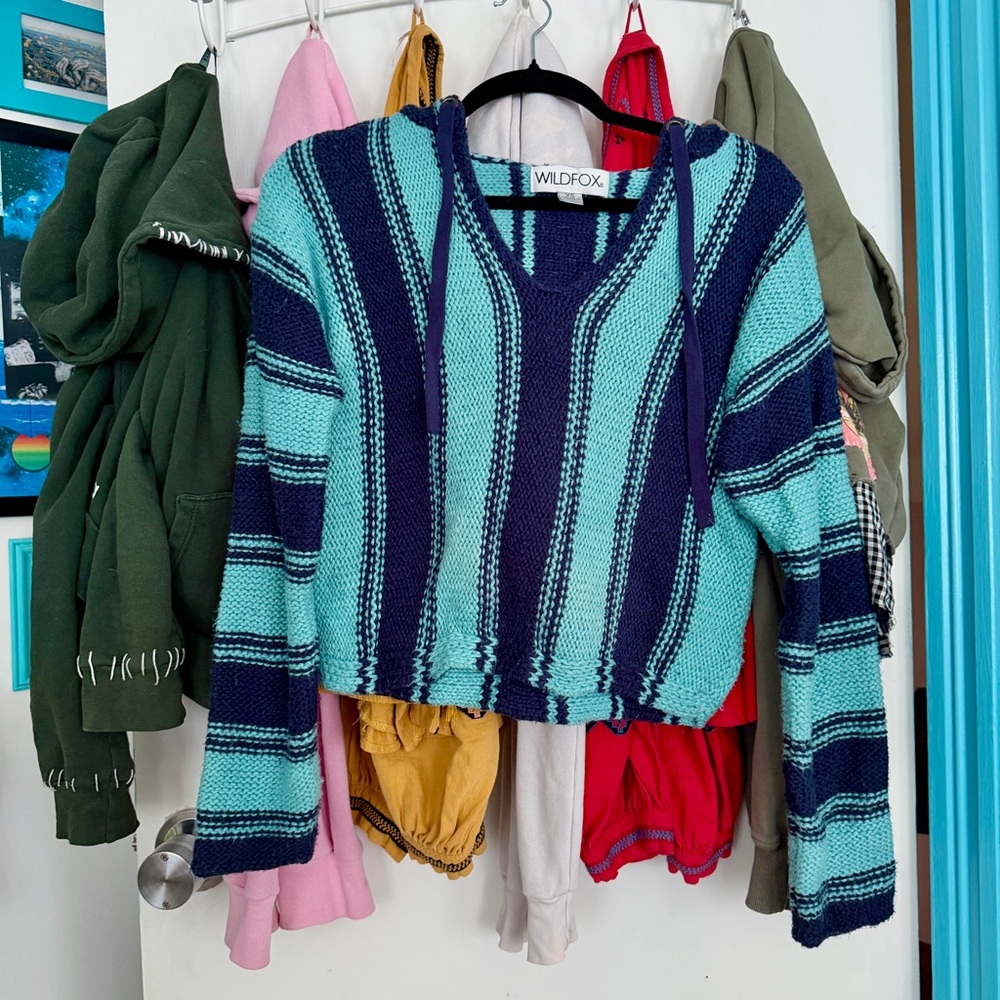 Wildfox Hermosa Hooded Sweater